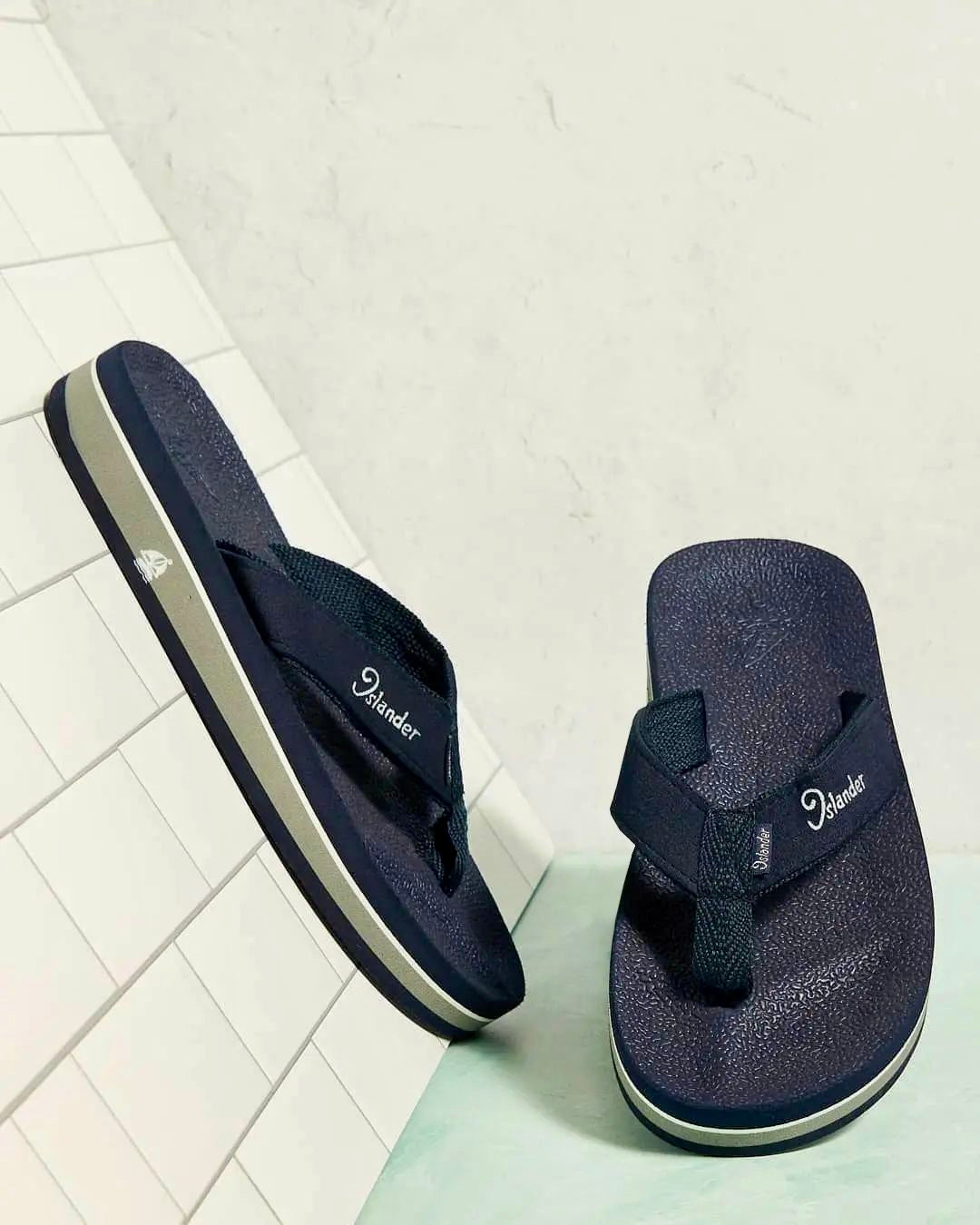 Classic Original Sandals (Flip-Flops) - Navy Blue / Gray