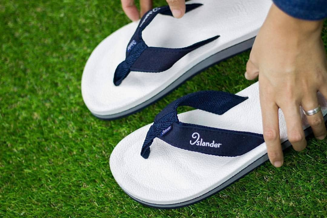 Classic Original Sandals (Flip Flops) - Blue / White / Gray