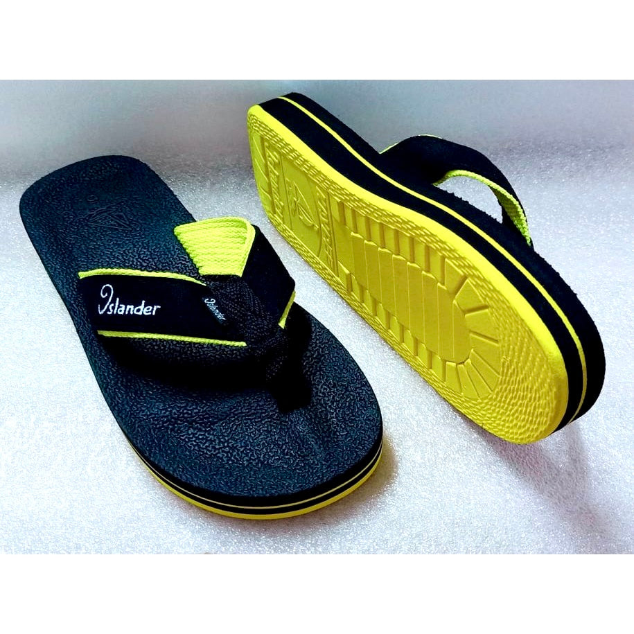 Islander 10 Series Sandals (Flip Flops) - Black / Yellow