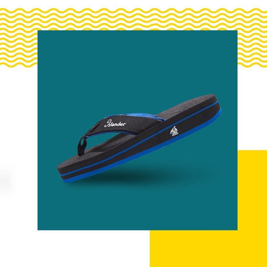 Islander 10 Series Sandals (Flip Flops) - Black / Blue
