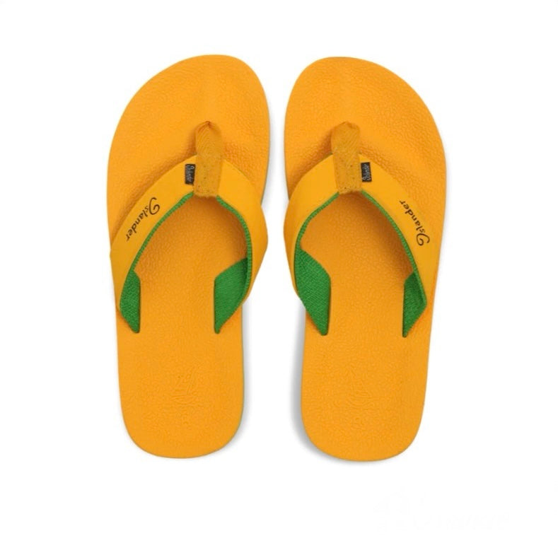 2400 Series Sandals (Flip Flops) - Mustard / Green
