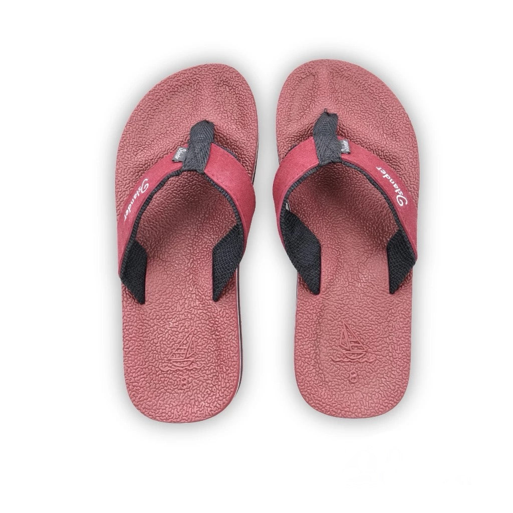 2300 Series Sandals (Flip Flops) - Maroon / Black