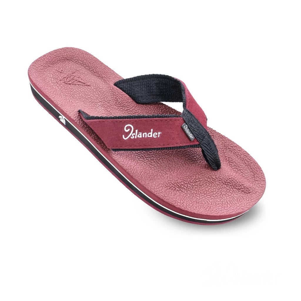 2300 Series Sandals (Flip Flops) - Maroon / Black