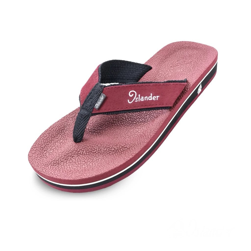 2300 Series Sandals (Flip Flops) - Maroon / Black