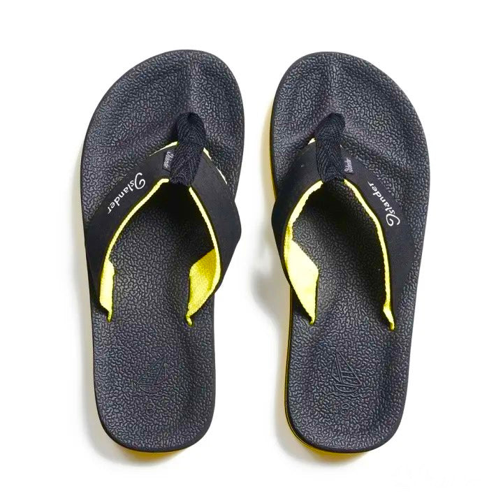 Islander 10 Series Sandals (Flip Flops) - Black / Yellow
