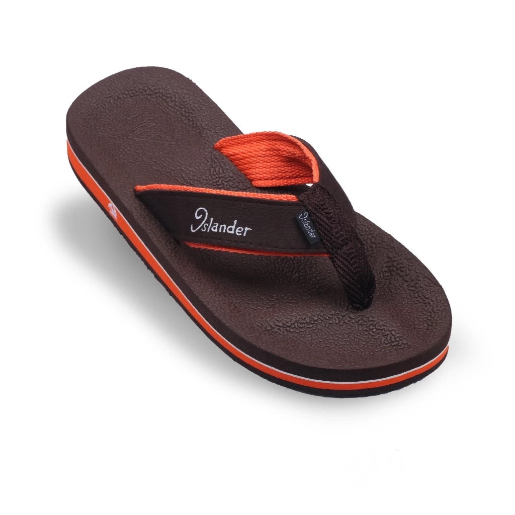 2300 Series Sandals (Flip Flops) - Brown / Orange