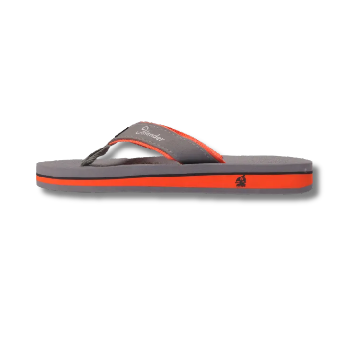 2400 Series Sandals (Flip Flops) - Gray / Orange