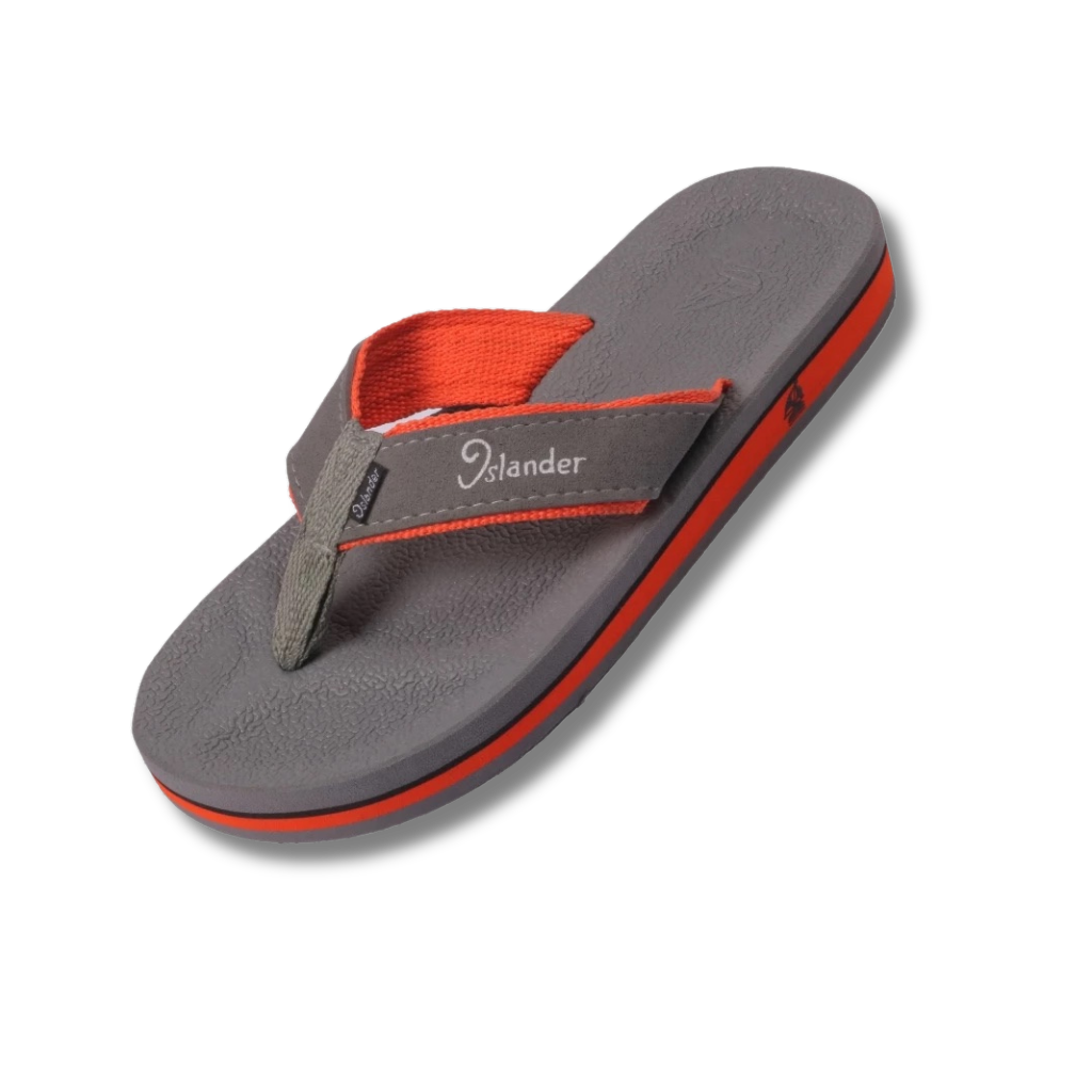 2400 Series Sandals (Flip Flops) - Gray / Orange