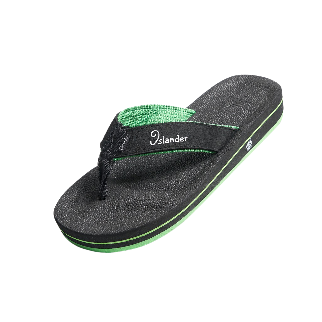 Islander 10 Series Sandals (Flip Flops) - Black / Green