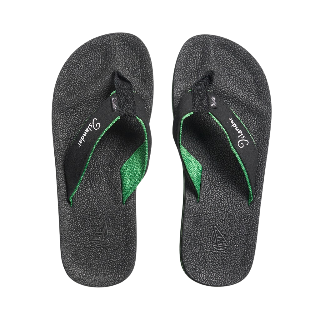Islander 10 Series Sandals (Flip Flops) - Black / Green