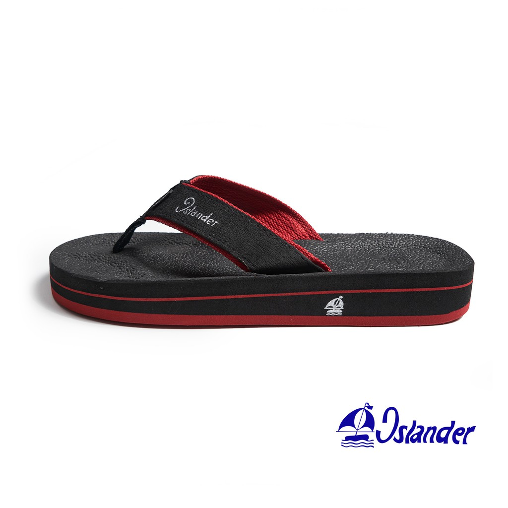 Islander 10 Series Sandals (Flip Flops) - Black / Red