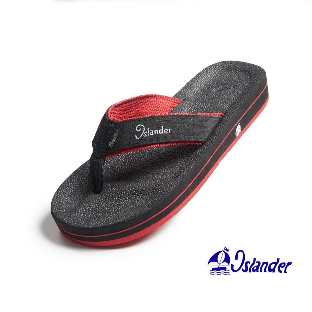 Islander 10 Series Sandals (Flip Flops) - Black / Red