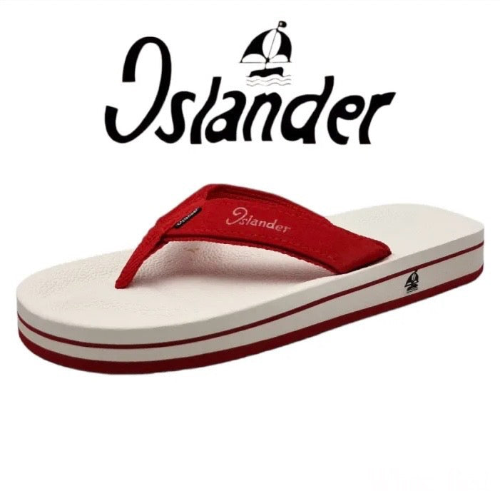 2100 Series Sandals (Flip Flops) - White / Red