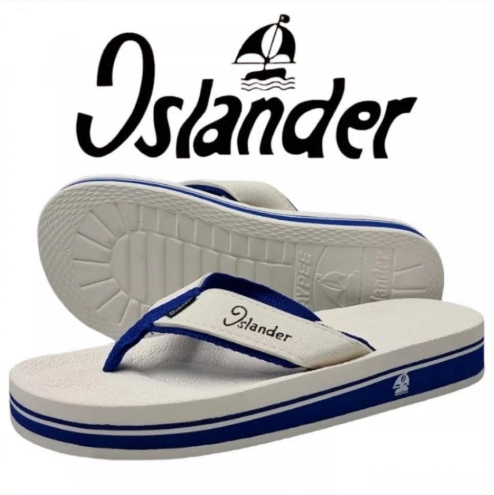 2100 Series Sandals (Flip Flops) - White / Blue