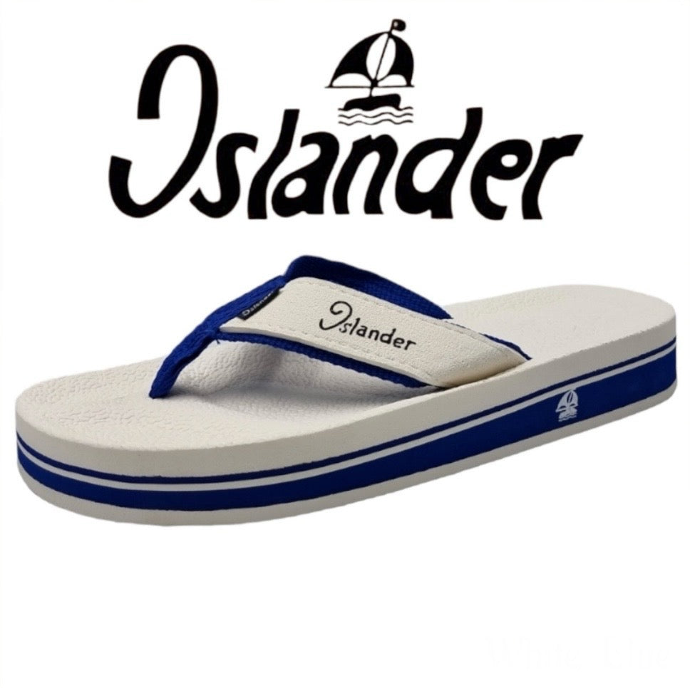 2100 Series Sandals (Flip Flops) - White / Blue
