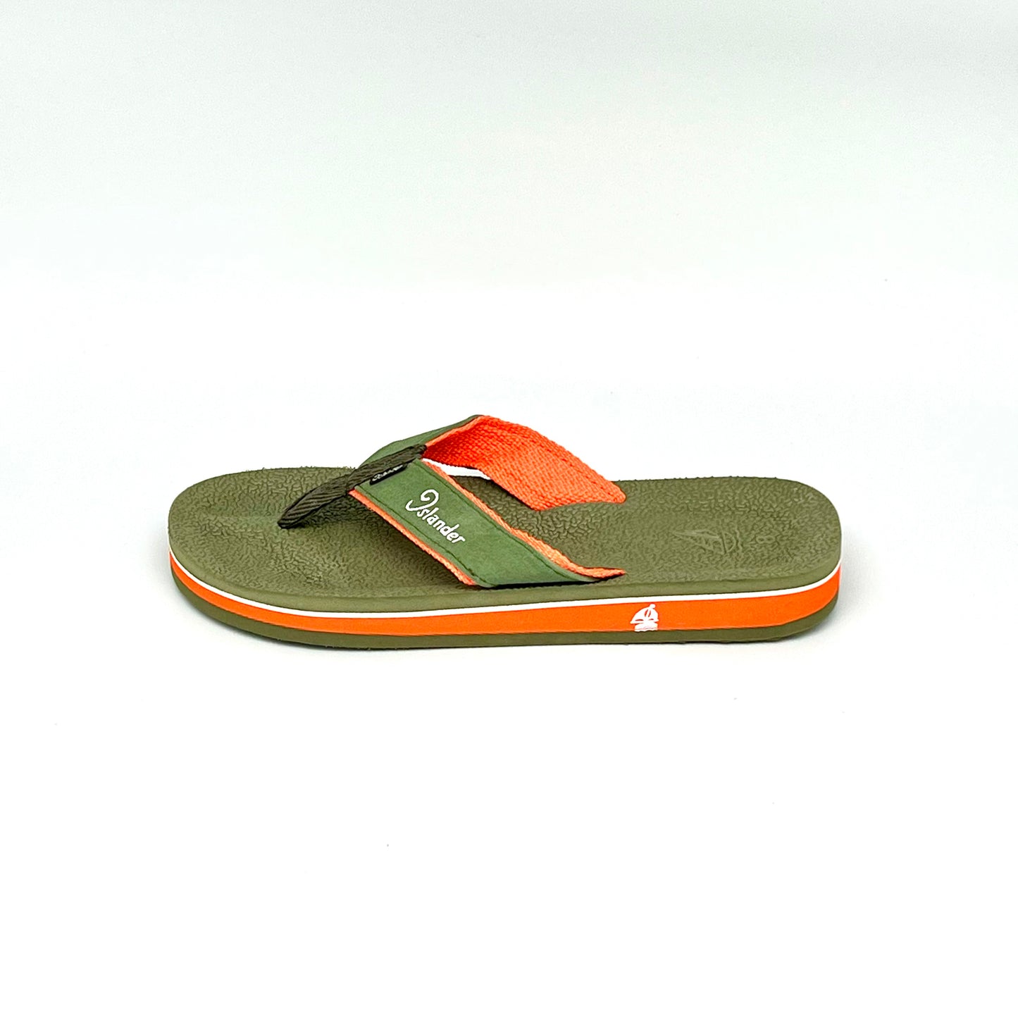 2300 Series Sandals (Flip Flops) - Olive Green / Orange