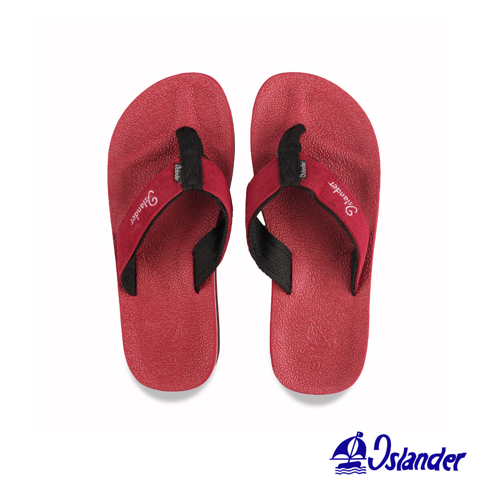 2300 Series Sandals (Flip Flops) - Maroon / Black