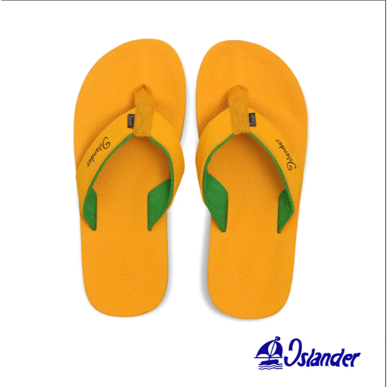 2400 Series Sandals (Flip Flops) - Mustard / Green