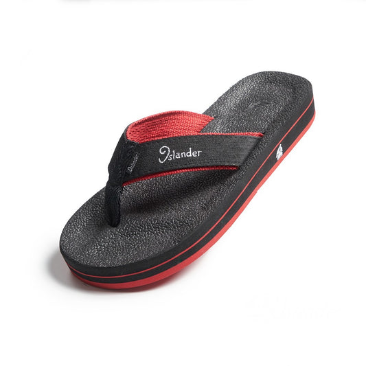 Islander 10 Series Sandals (Flip Flops) - Black / Red