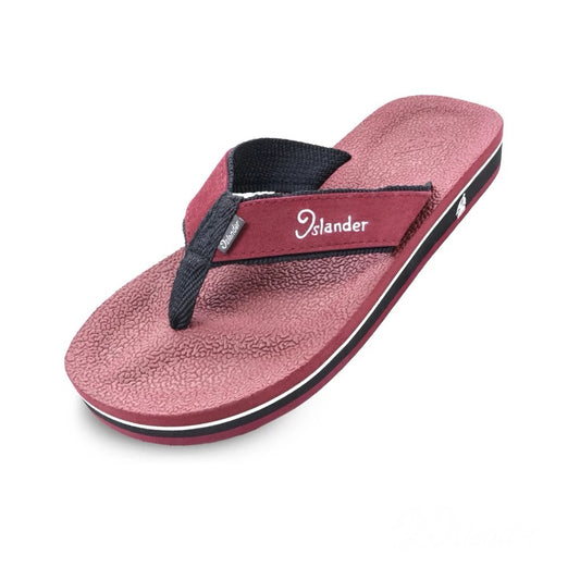 2300 Series Sandals (Flip Flops) - Maroon / Black