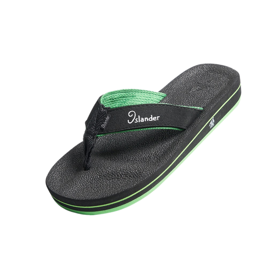 Islander 10 Series Sandals (Flip Flops) - Black / Green