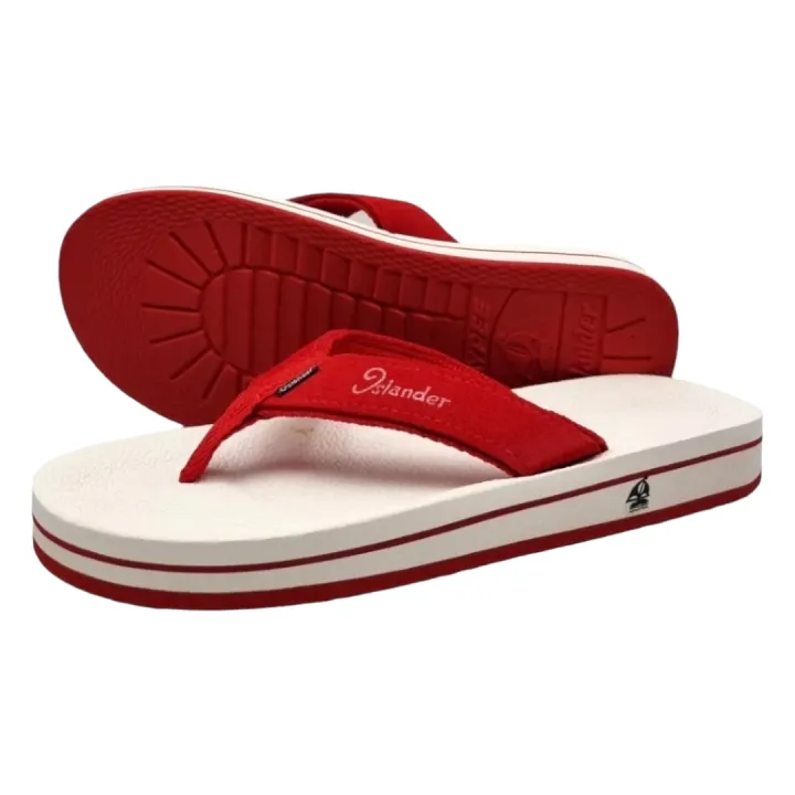 2100 Series Sandals (Flip-Flops) - White Red