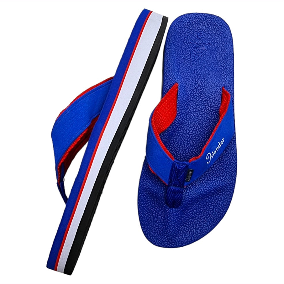 2100 Series Sandals (Flip-Flops) - Royal Blue and Red